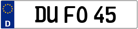 Trailer License Plate